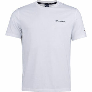 Champion CREWNECK T-SHIRT Pánské tričko, Bílá,Tmavě modrá, velikost L