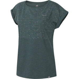 Hannah ALMMA Dámské tričko, Tmavě zelená, velikost 40