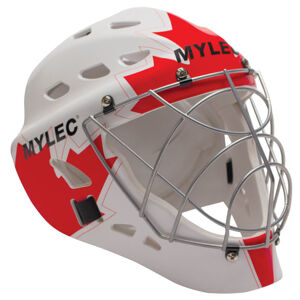 Mylec Hokejbalová maska Mylec MK3 Ultra Pro II, bílá-červená, Senior