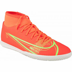 Nike MERCURIAL SUPERFLY 8 CLUB IC Pánské sálovky, Červená,Reflexní neon,Bílá, velikost 9
