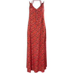 O'Neill LW BELINDA AOP LONG DRESS Dámské šaty, červená, velikost S