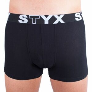 Styx MEN'S BOXERS SPORTS RUBBER Pánské boxerky, černá, velikost XL