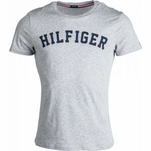 Tommy Hilfiger SS TEE LOGO šedá M - Pánské tričko