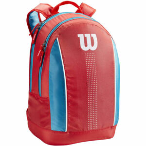 Wilson JUNIOR BACKPACK Juniorský tenisový batoh, červená, velikost UNI
