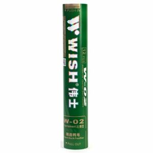 Wish W-02 Badmintonové míčky, zelená, velikost UNI